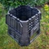 Compostador de jardín XL 480L plástico reciclable resistente