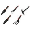 Kit 5 outils jardin plastique résistant - Serfouette double trident