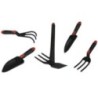 Kit 5 tuingereedschap duurzame kunststof - Dubbele hak