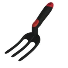 Kit 5 ferramentas jardim plástico resistente - Ancinho duplo