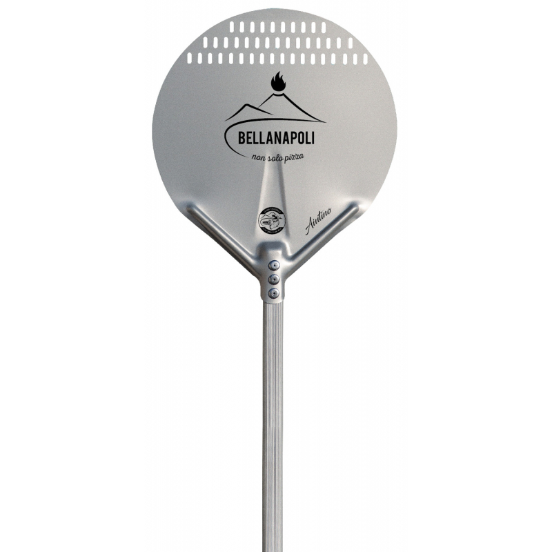 Pelle à pizza ronde inox Ø36cm manche 150cm + poignée coulissante Agne