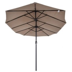 Parasol de jardin double 450x265x240cm Aluminium Polyester