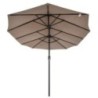 Parasol de jardin double 450x265x240cm Aluminium Polyester