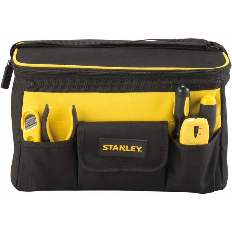 Sac à outils Stanley STST1-73615 Dim 34x21x24 cm Bag multi usages Porte  outils Poches et rangements Tissu rigide