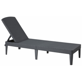 Chaise Longue Transat Alu Gris Dossier Réglable Bain De Soleil Jardin  Piscine Plage à Prix Carrefour