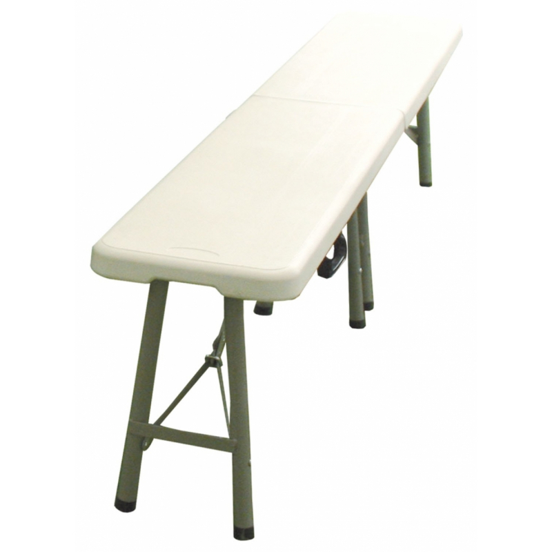 Table carrée pliante Blanche 61x61xH73cm Résine Camping Jardin