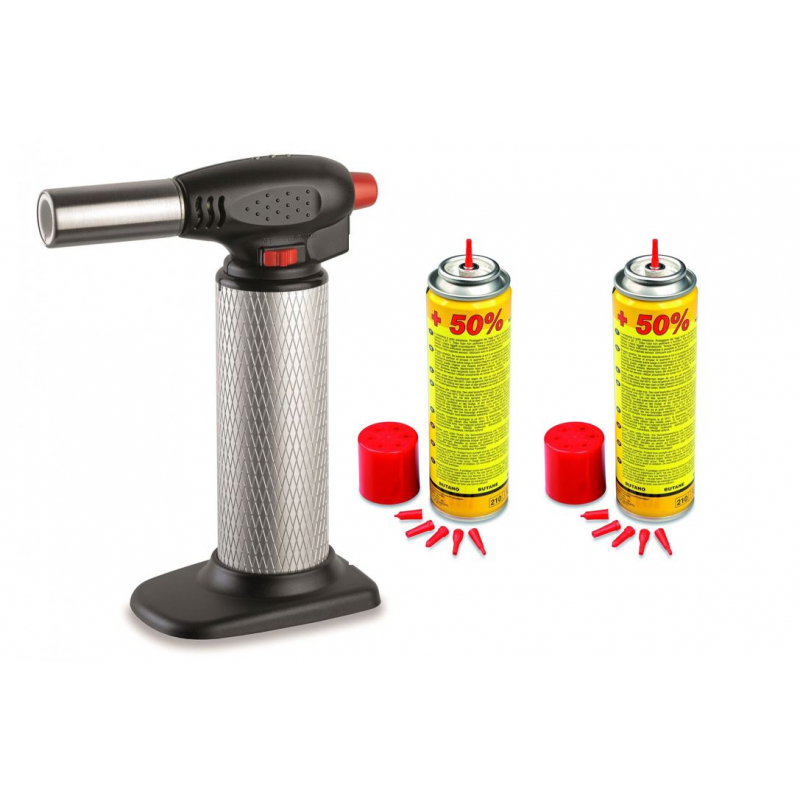 Chalumeau de cuisine piezo professionnel + 2 recharges Univers Du Pro