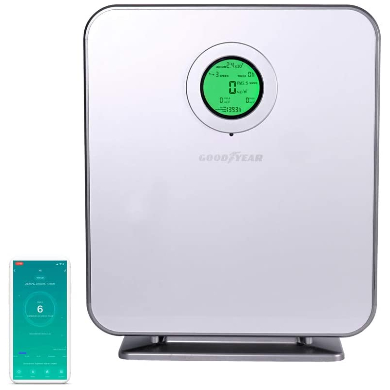 830 Purificateur D'air De Bureau Nettoyeur D'air Ménager Formaldéhyde Odeur  PM2.5 Déploiement Petit Purificateur Portable Avec Écran Numérique