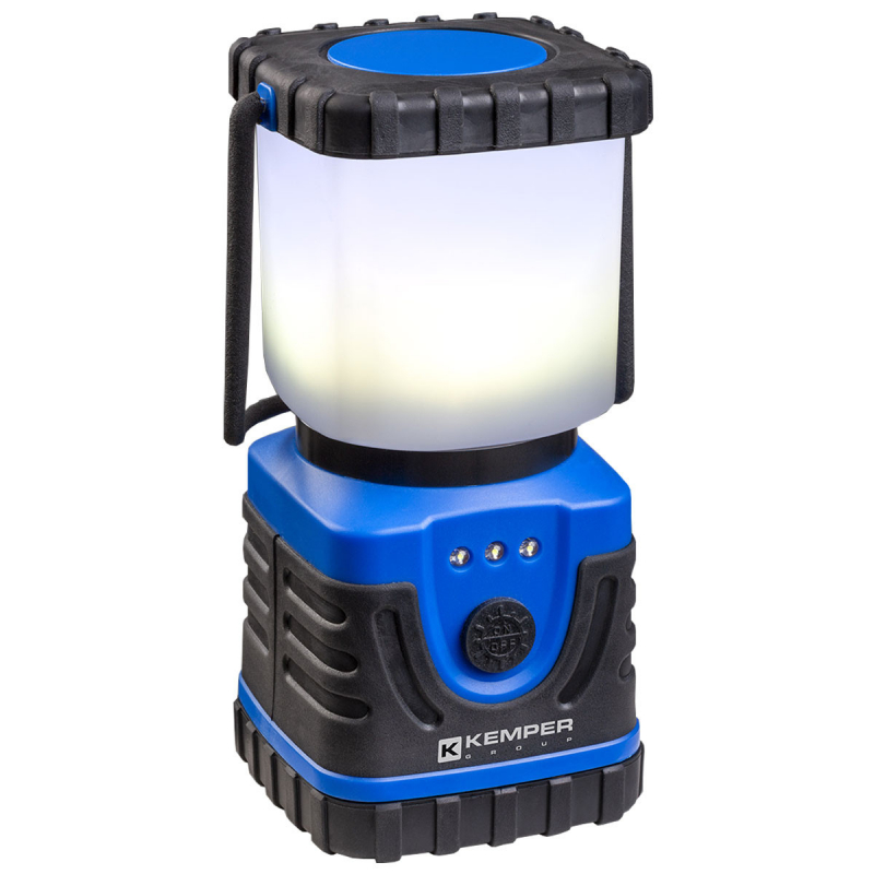 Lampe torche LED KEMPER à piles Autonomie 4H Faisceau 80m 30 Lumens IP54  Camping Pêche Maison