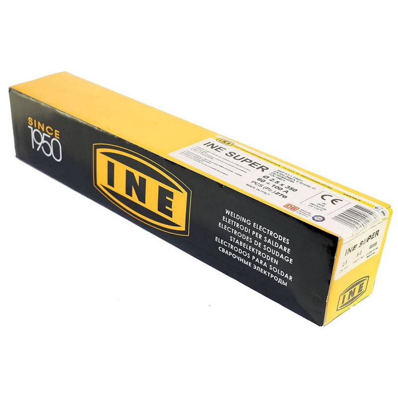 INE Electrode inox 2 x 300mm-Baguette de soudure à l'arc inox-Blister de 12  baguettes enrobées-soudage qualité 308 LSI-soudure mma pas cher 