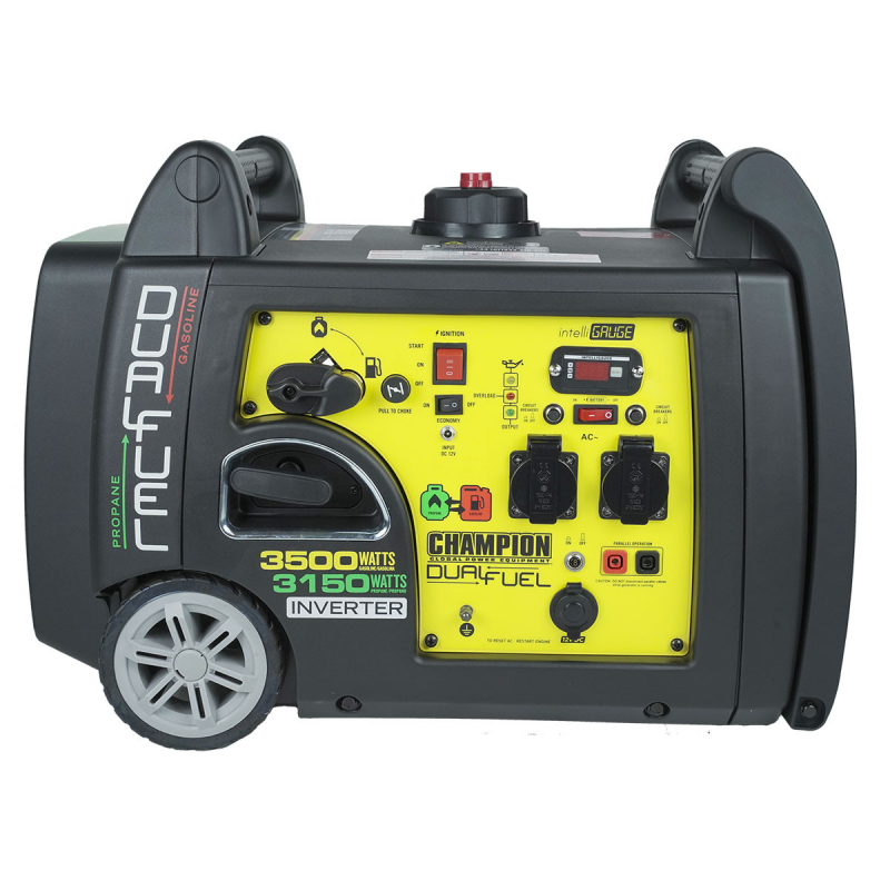 Dema Groupe électrogène 3400W Hybride essence/gaz CHAMPION Moteur OHV 4T 192 cm³ Déma 