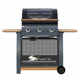 Le barbecue S350 SAHARA est un barbecue américain haut de gamme à gaz, avec trois brûleurs