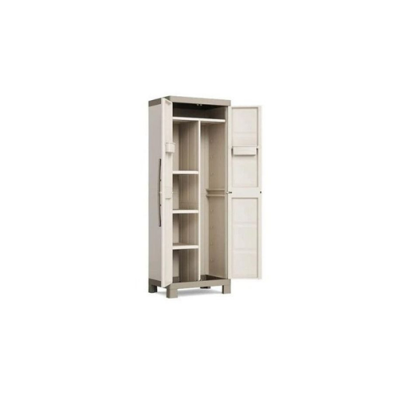 Armoire 2 portes 65 X 45 X 182cm 4 étagères verrouillable KETER Excellence