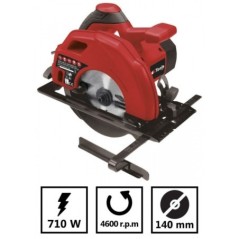 Kreissäge 710W Scheibe 140mm Schnitt 45° Tiefe