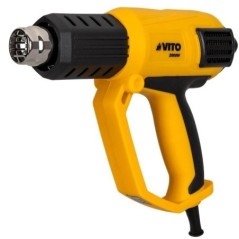 Pistola de ar quente 2000W 3 velocidades 50-600°C com 5