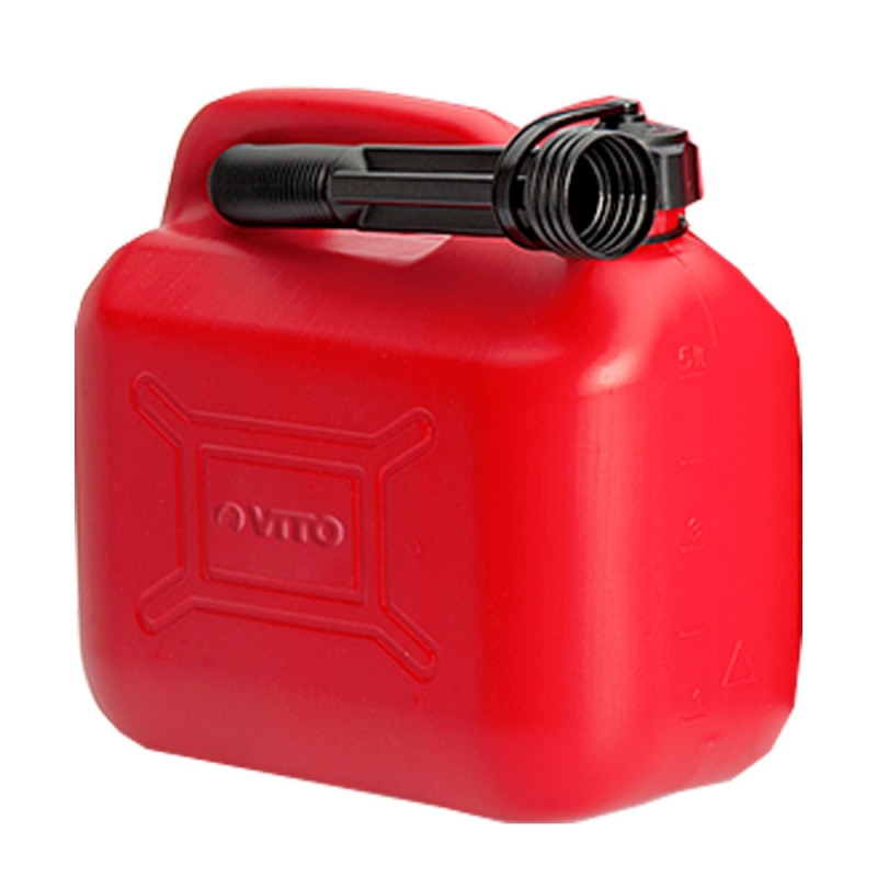 Bidon Essence 5 Litres Jerrican pour carburant VITO Bec verseur Poignée de  transport