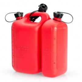 Jerrycan carburant premium-5 L Métallique-avec bouchon à vis - par lot de 5  - Pressol - 21 063