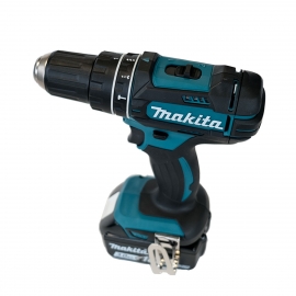 Perceuse à percussion 18V Makita + Batterie Lithium 3Ah + chargeur +  Mallette