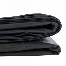 Bâche Étanche 10 X 5,5 M - Pvc 640gr/m² Noir