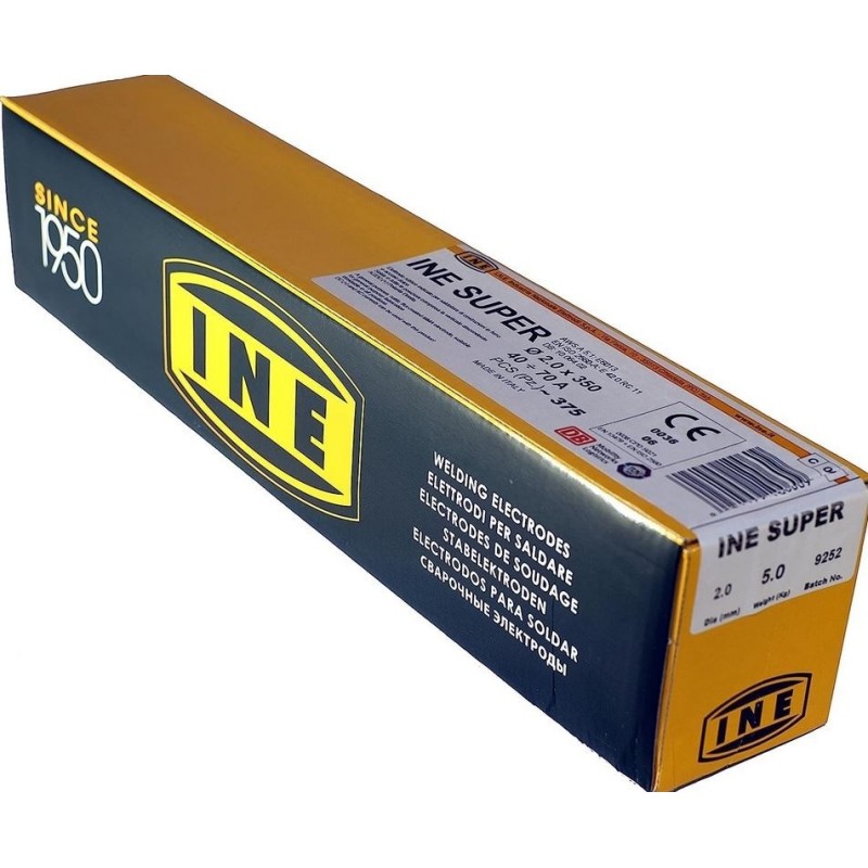 Electrodes de soudure 2mm 350mm 375 pièces Acier pour soudage MMA IN