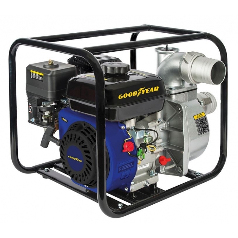 Pompe à eau thermique moteur 4 temps 152 cm3 puissance 2,5 CV débit 27000  litres / heure 