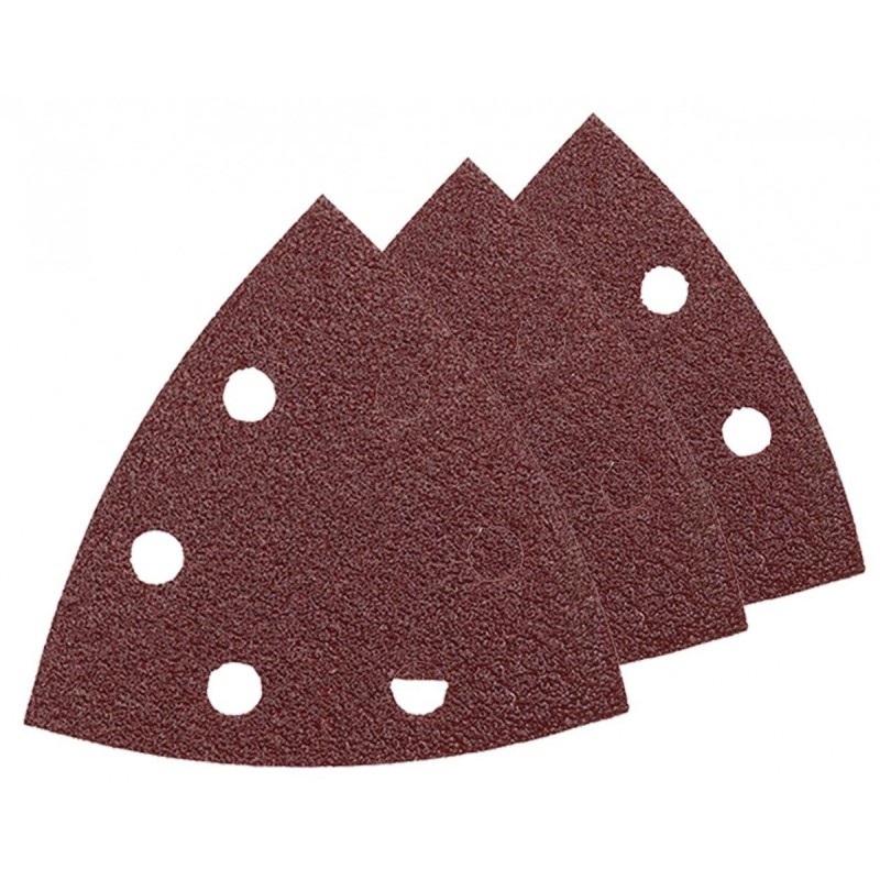 Lot de 3 papiers de verre grain 80 93x93mm pour ponceuse multifoncti