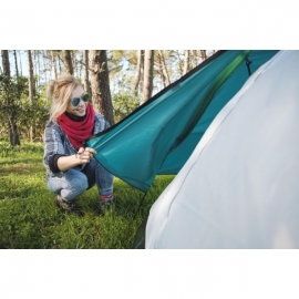 Tente de camping pop-up 4 personnes fibre verre polyester