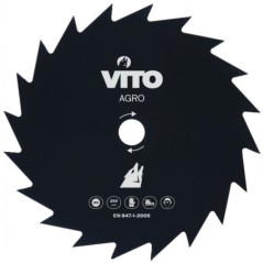 Lame de Coupe Débroussailleuse 20 Dents Tungstène Diamètre 255mm Alé