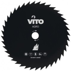 Lame de Coupe pour Débroussailleuse 40 dents Diam 255mm Tungstène Al