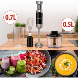 Luca Blender Multifonctionnel Batteur Hachoir Râpe de Cuisine