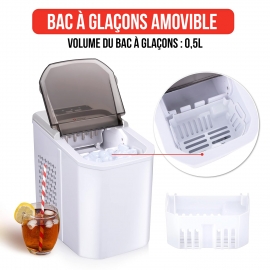 bac à glaçon amovible