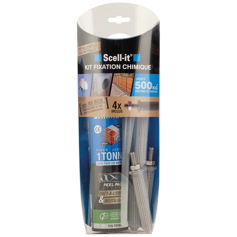 Chemical Sealing Kit Stainless Steel Rods M8 Resistance 500Kg