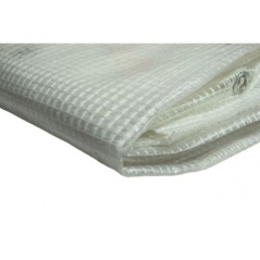 Waterdichte kunststof dekzeil 4x6 m transparant PE versterkt 170 g/m²