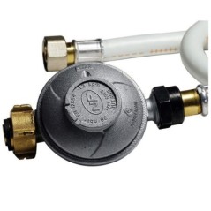 Poêle à gaz 34KW Noir Mat Allumage Piézo Autonomie 60h Fonte