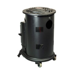 Gasofen 34 kW Mattschwarz Piezozündung Autonomie 60h Gusseisen