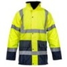 Blouson haute visibilité Jaune fluo XXL Bandes réfléchissantes Imper