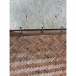 Coffre de rangement 245L Malle en osier 90 x 52 x H62 cm Usage intérieur Coloris châtaignier