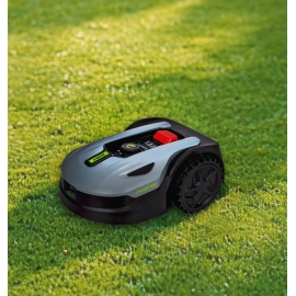 Robot tondeuse Vito en action sur une pelouse