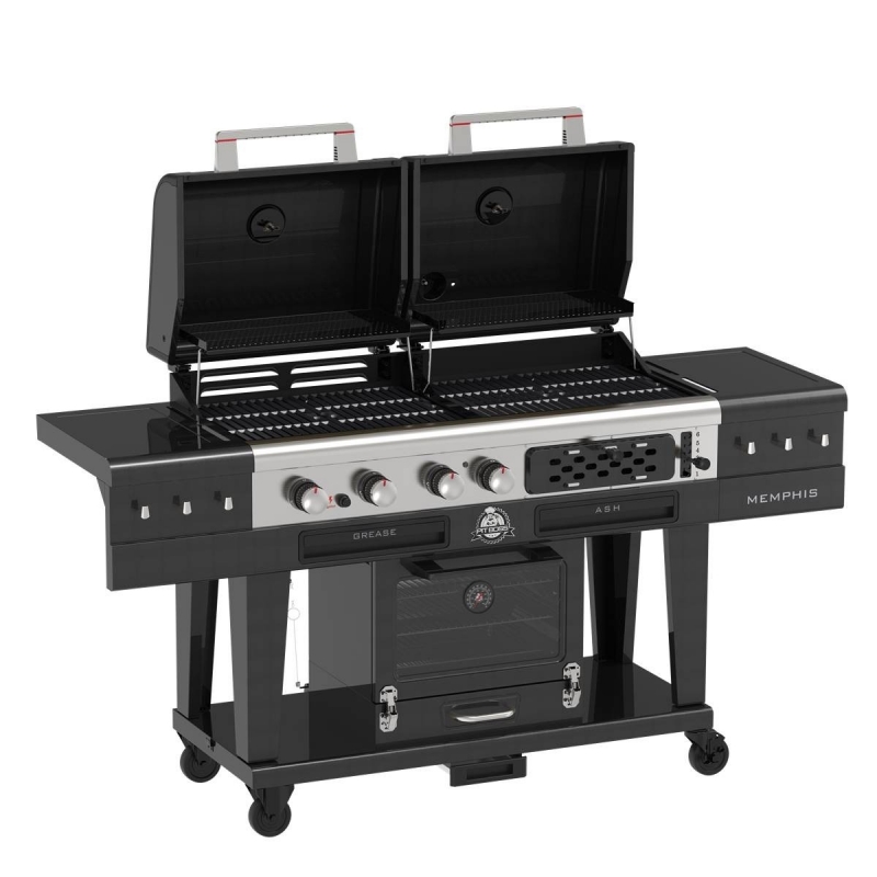 Barbecue Hybride 3-en-1 : Gaz, Charbon, Fumoir Électrique univers du pro