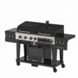 Barbecue Hybride 3-en-1 : Gaz, Charbon, Fumoir Électrique