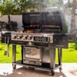 Barbecue pit boss 3-en-1 : Gaz, Charbon, Fumoir Électrique univers du pro