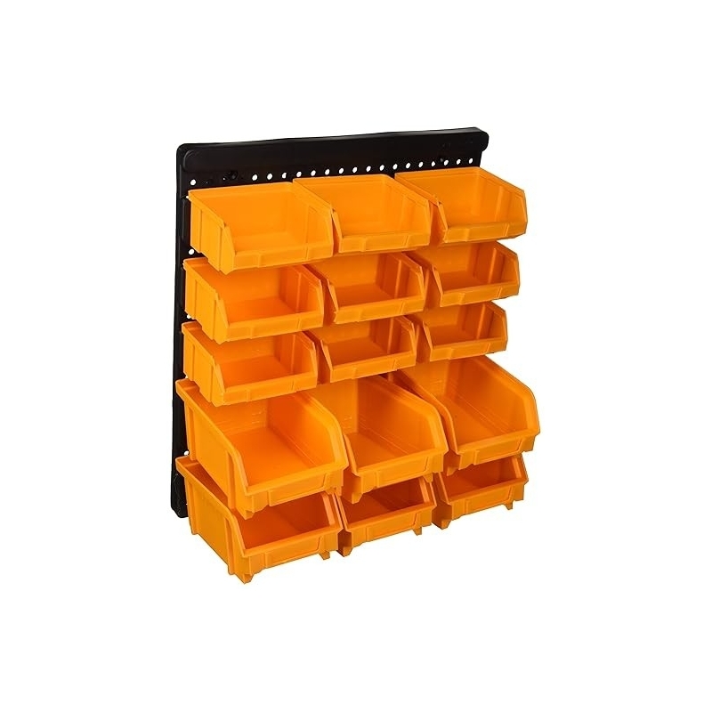Organisateur Mural 90 Bacs - Pour Garage, Atelier, Rangement écrous, Vis, Petites Pièces