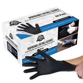 Gants en Nitrile Jetable + 1 Paire Doublure Gants Protection