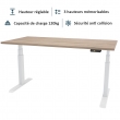 Bureau assis debout avec réglage électrique, conçu pour un confort optimal au travail, disponible sur Univers du Pro