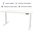 Bureau ergonomique assis debout, parfait pour le bien-être au travail, sur le site Univers du Pro