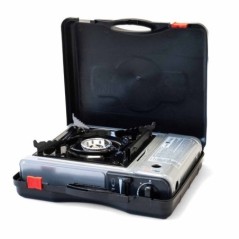 Gasherd 2200W Nomade Stahl Piezozündung Sicherheit