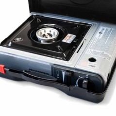 Fogão a gás 2200W Nômade Aço Acendimento Piezo Segurança