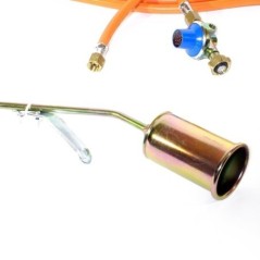 Désherbeur thermique gaz avec détendeur 2.5 bar, tuyau 5m, brûleur 6