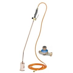 Capinadora térmica a gás com regulador 2.5 bar tubo 5m