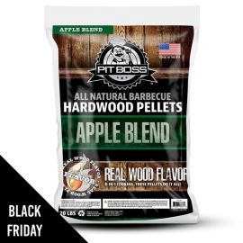Sac de Pellets en Bois de Pommier 9 kg Granulés de Bois pour Cuisson Extérieure Barbecue Fumoir Four à pizza PIT BOSS